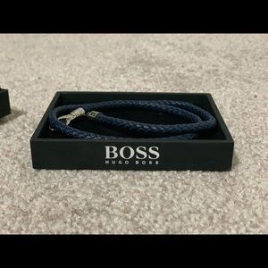 Hugo Boss Blue Corded Bracelet